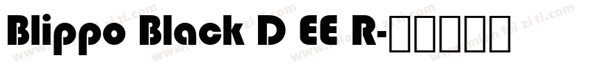Blippo Black D EE R字体转换